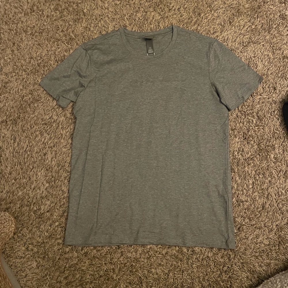 H&M Men's Heather Gray Short Sleeve Tee